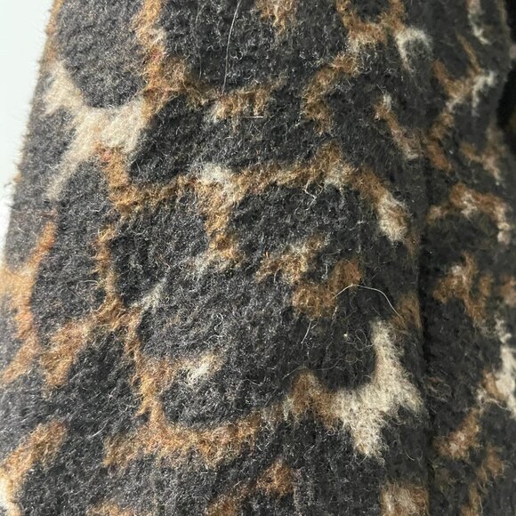 Guess Moto Jacket Faux Leather Cheetah Print Size Medium - Picture 11 of 11